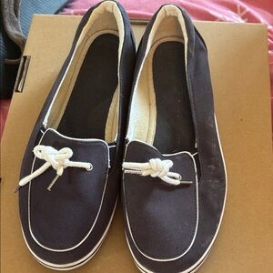 Women's Casual Navy Canvas Shoes